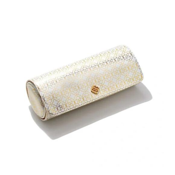 NWT! Kendra Scott Travel Jewelry Roll in White and Gold - Picture 2 of 8